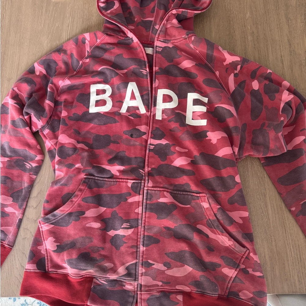 Bape Red Camo Hoodie